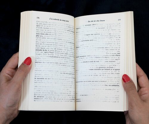Ommage, A la recherche du temps perdu, Du côté de chez Swann, Paris, Christophe Daviet-Thery, 2011. Livre d'artiste, 19x13 cm, broché.