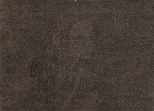 L'Heure de gloire, 2007. Fusain sur papier, 11,5x16,6 cm. 