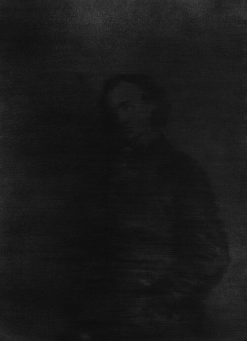 Charles Baudelaire, 3, 2015. Fusain sur papier, 46x35 cm.