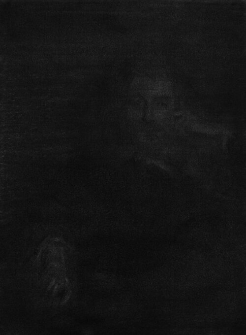Charles Baudelaire, 2, 2015. Fusain sur papier, 46x35 cm. 