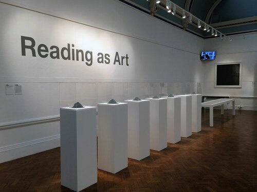 Reading as art, Bury Art Museum, R.U., 2016.